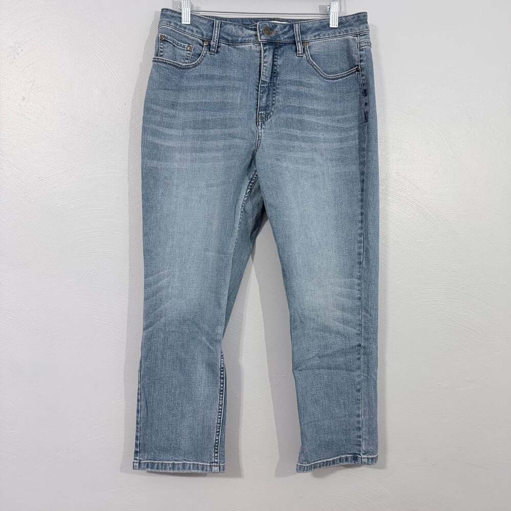 Candace Cameron Bure Straight Leg Jeans Size 12 Light Wash